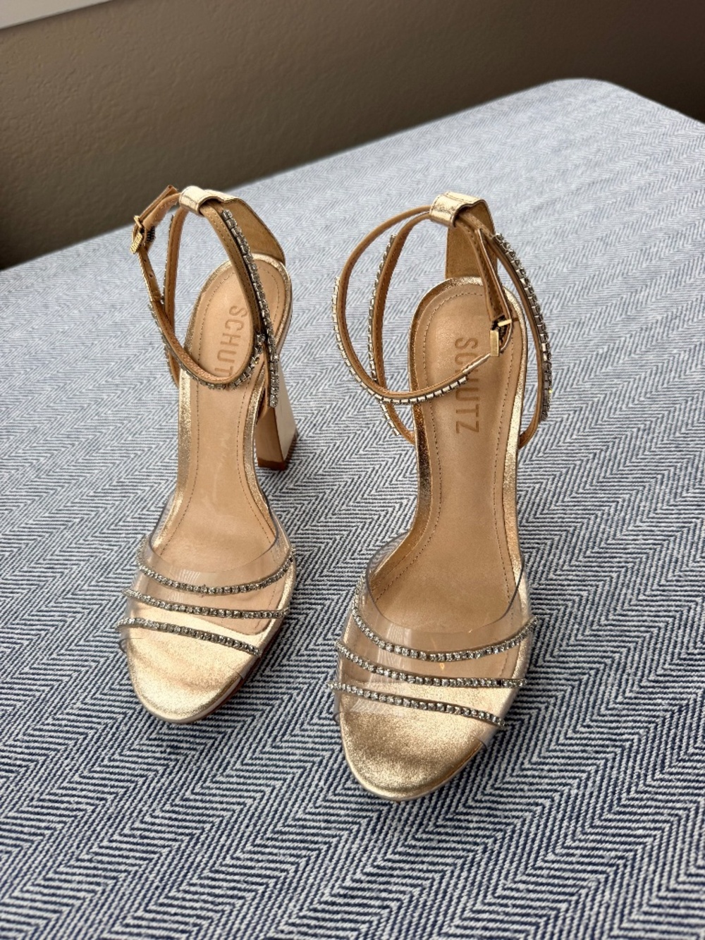 SCHUTZ -  Rhinestone Sandals